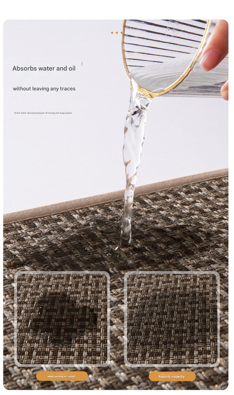 Woven Kitchen Mat – Absorbent, Dirt-Resistant, Non-Slip Runner in Brown