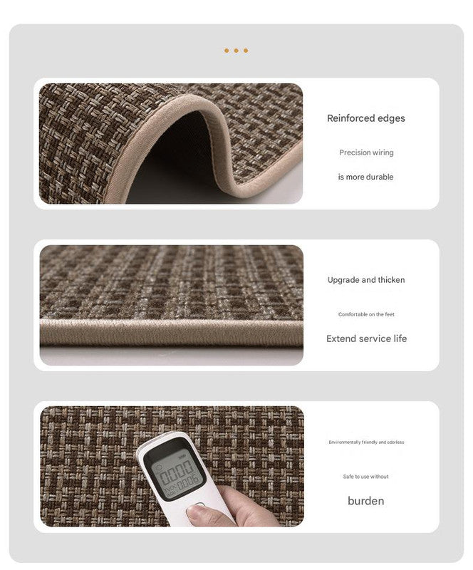 Woven Kitchen Mat – Absorbent, Dirt-Resistant, Non-Slip Runner in Black