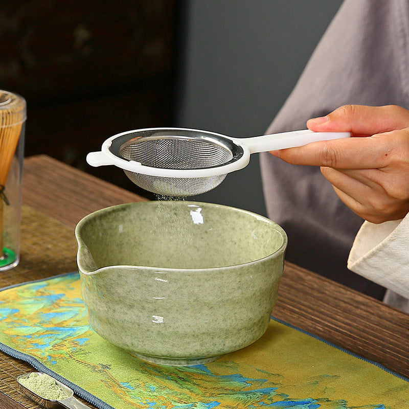 Matcha Tea Ceremony Set – 4-Piece Traditional Japanese Bamboo and Ceramic Kit