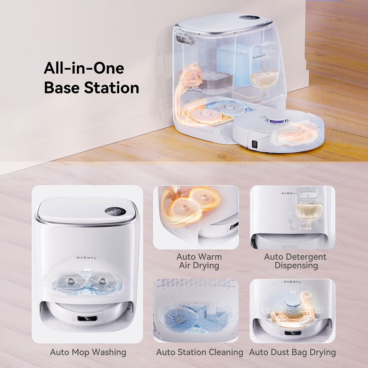 Narwal Freo X Ultra Robotic Vacuum and Mop Cleaner with Auto Washing and Self Empty 2.0