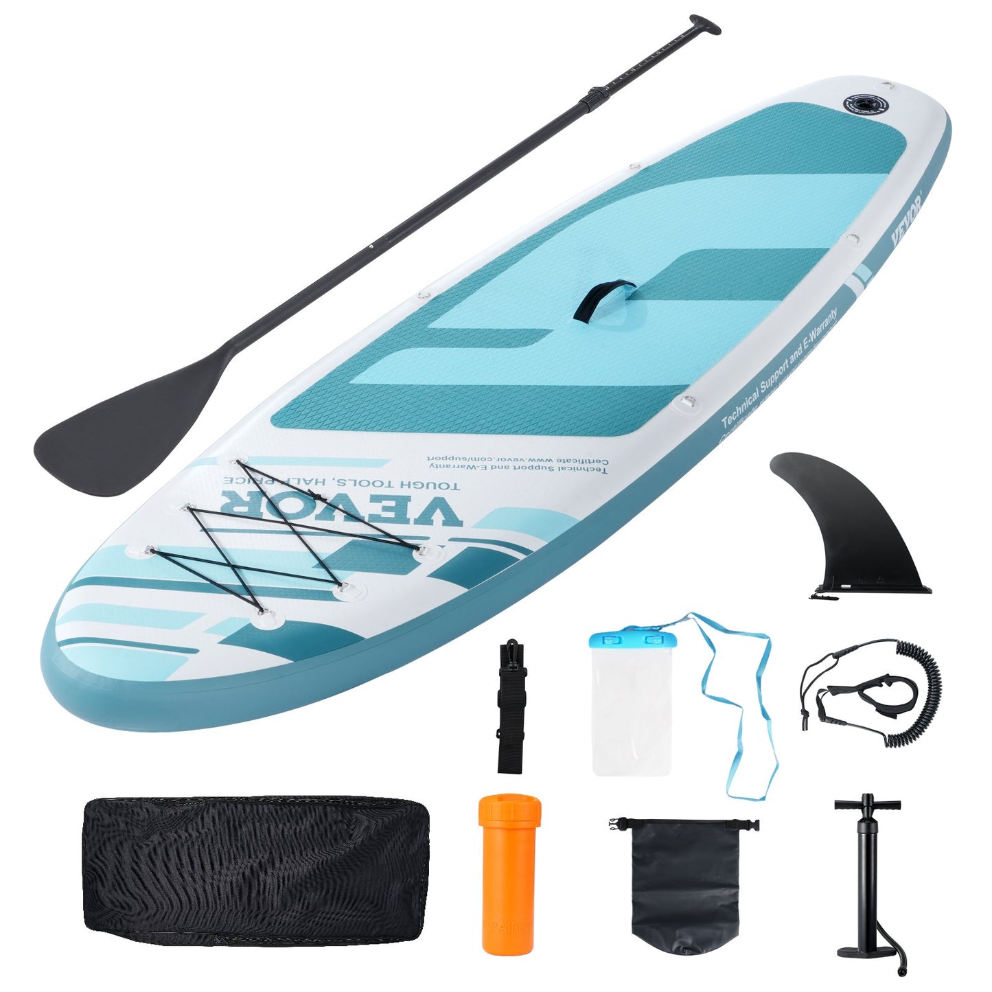 Inflatable Stand Up Paddle Board – Extra Wide, 10 ft with Accessories and Non-slip Deck
