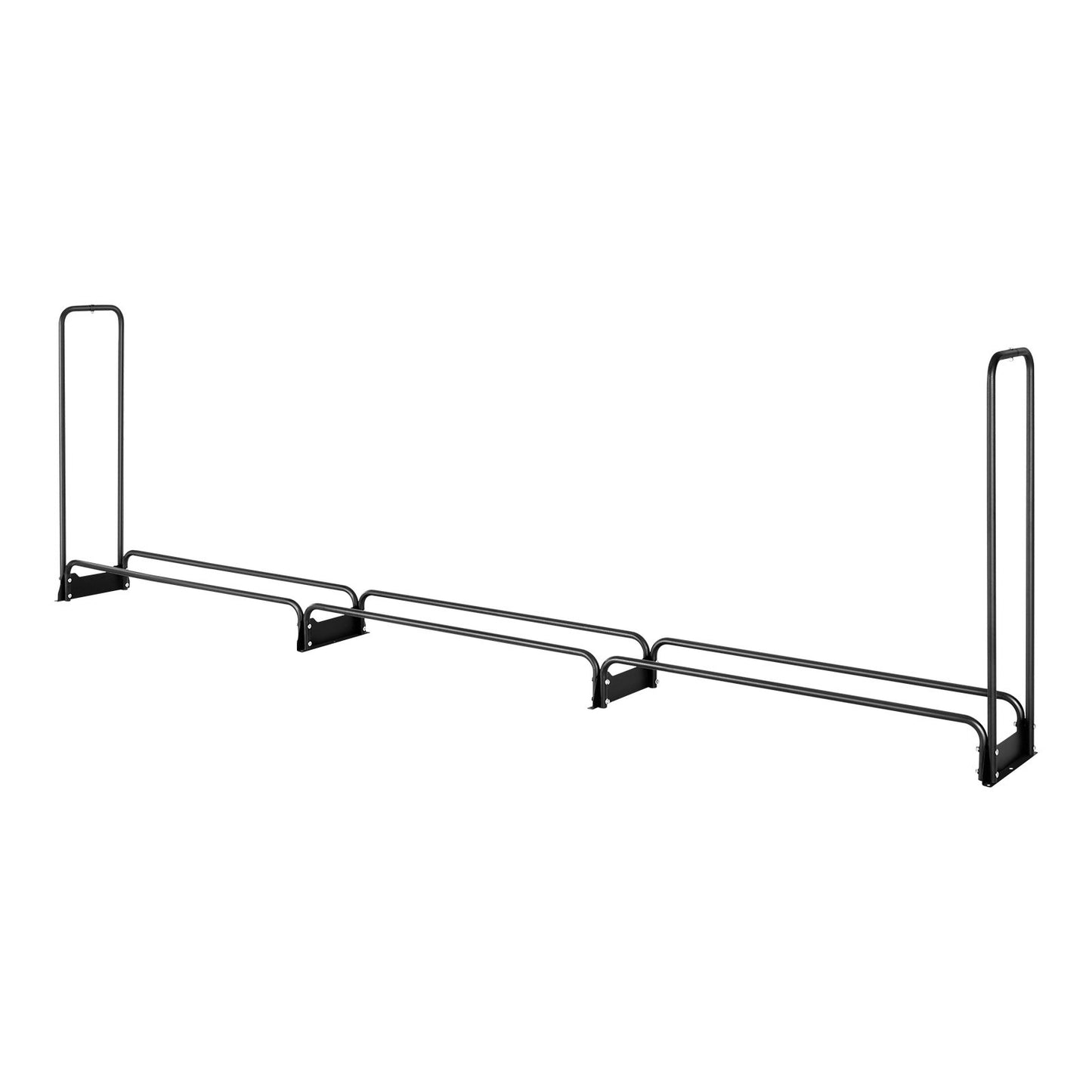 Firewood Rack with Waterproof Cover – Half-Cord Capacity, Powder-Coated Steel, Outdoor Wood Storage