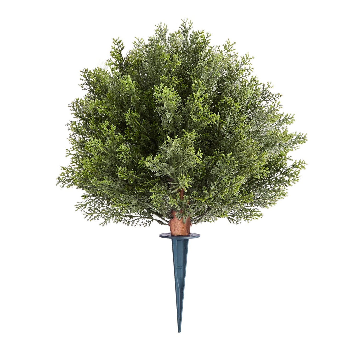 Artificial Topiary Cypress Trees – Realistic Faux Shrubs, 16-Inch, Weather-Resistant