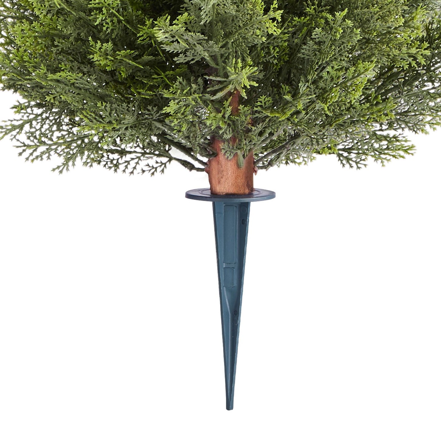 Artificial Topiary Cypress Trees – Realistic Faux Shrubs, 16-Inch, Weather-Resistant