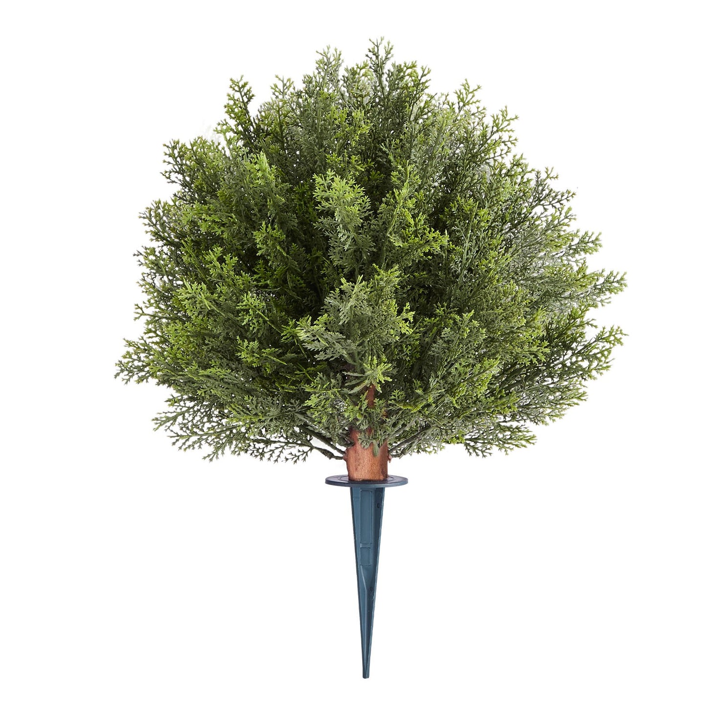 Artificial Topiary Cypress Trees – Realistic Faux Shrubs, 16-Inch, Weather-Resistant