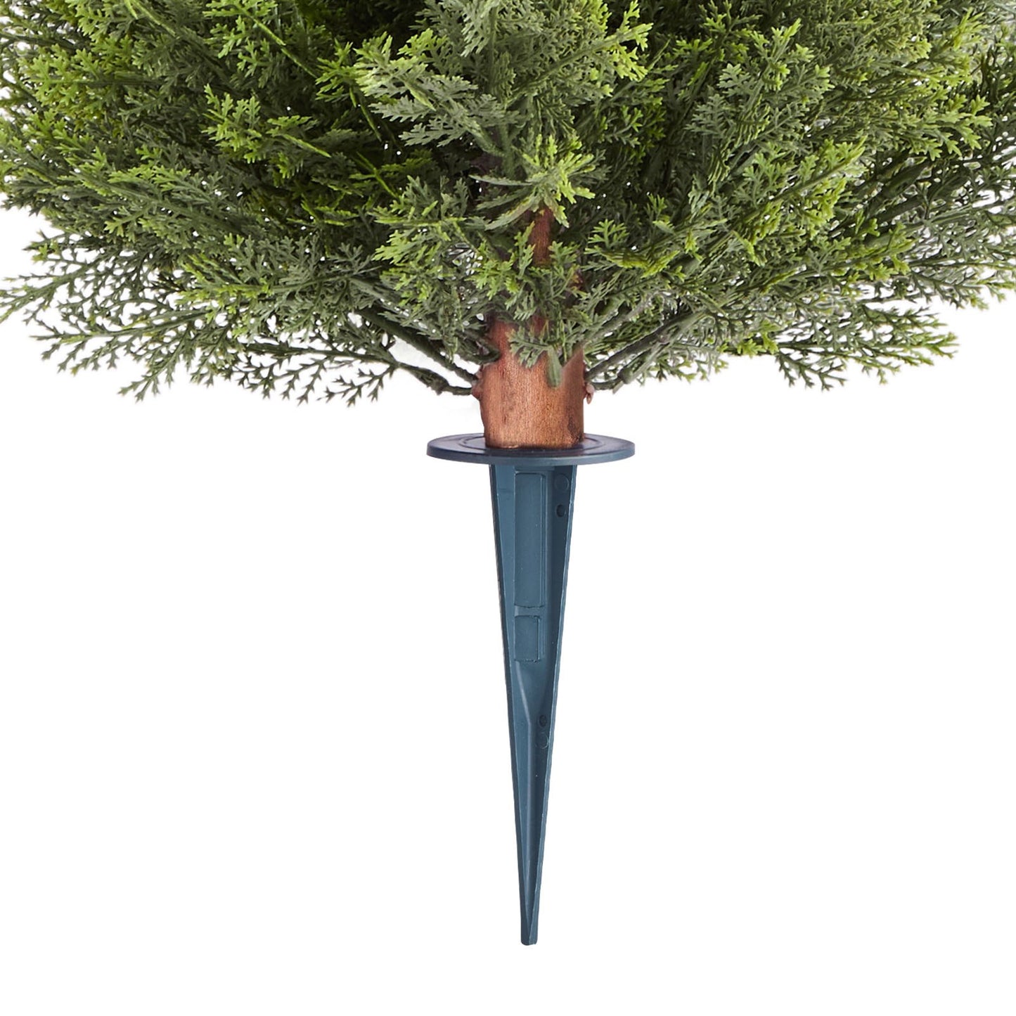 Artificial Topiary Cypress Trees – Realistic Faux Shrubs, 16-Inch, Weather-Resistant