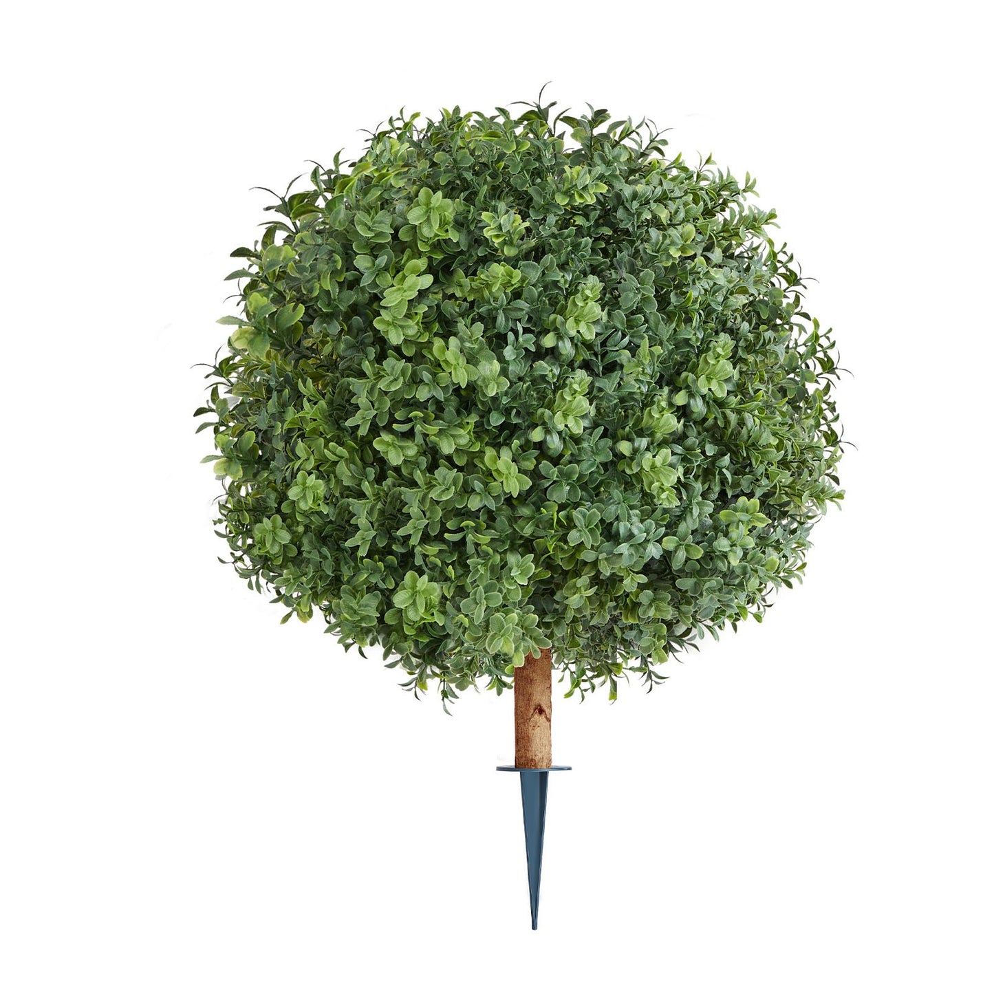 Artificial Topiary Boxwood Trees – Realistic Faux Shrubs, 22 Inch, Weather-Resistant