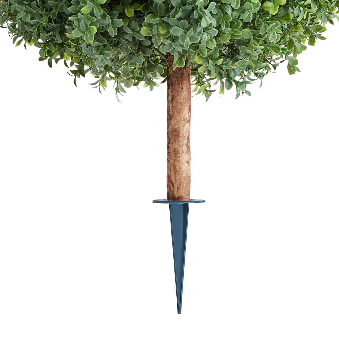 Artificial Topiary Boxwood Trees – Realistic Faux Shrubs, 27-Inch Set of 2