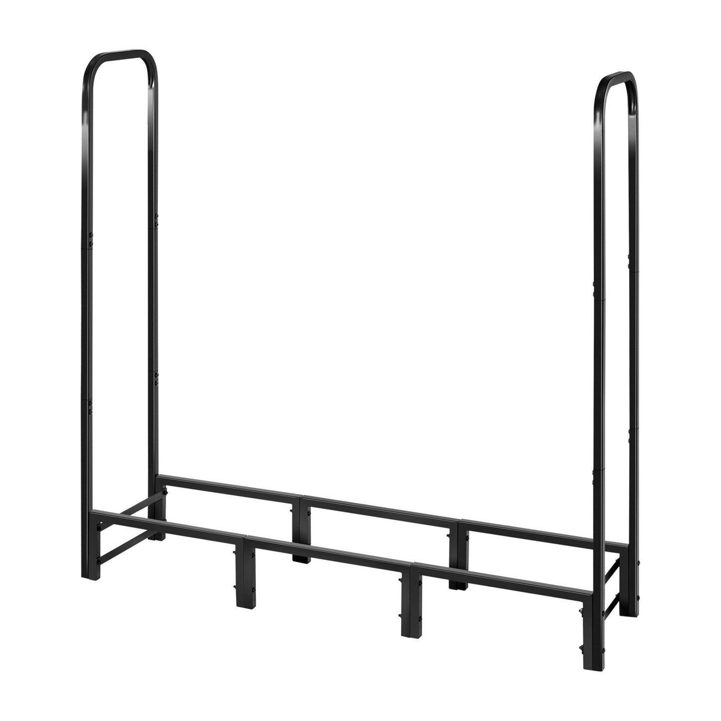 Firewood Rack with Waterproof Cover – 1/4 Cord Capacity, Powder-Coated Steel, 1.22m Outdoor Log Holder