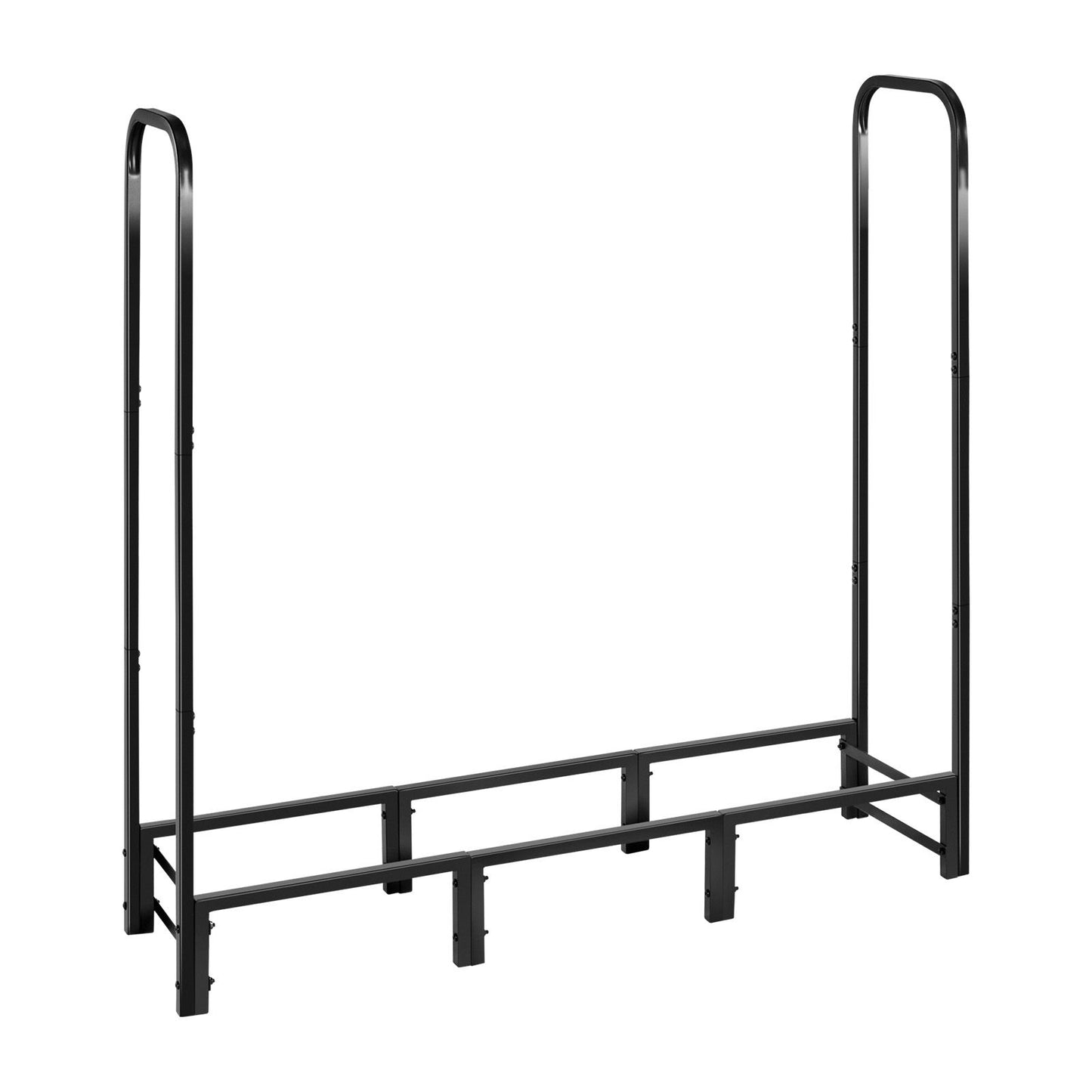 Firewood Rack with Waterproof Cover – 1/4 Cord Capacity, Powder-Coated Steel, 1.22m Outdoor Log Holder