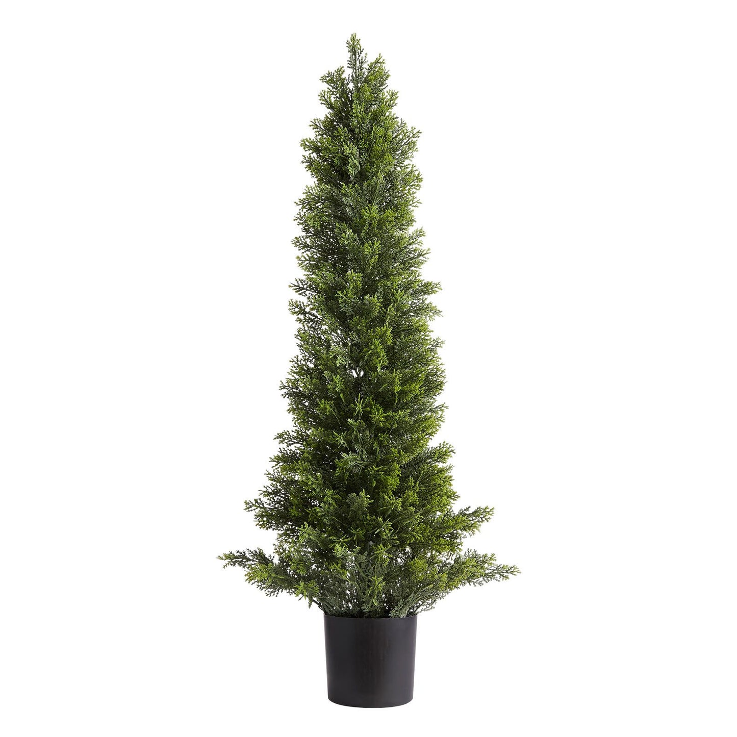 Artificial Topiary Cedar Trees – Realistic Faux Pine, 36 Inch, Weather-Resistant Set of 2