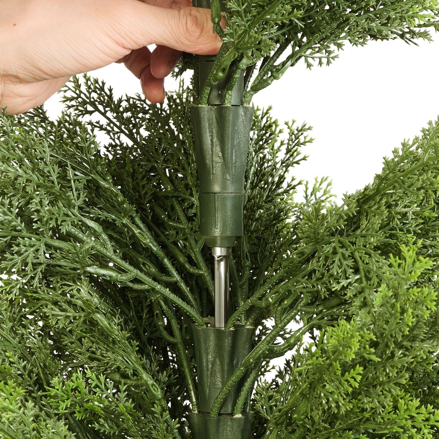 Artificial Topiary Cedar Trees – Realistic Faux Pine, 48 Inch, Weather-Resistant, Set of 2