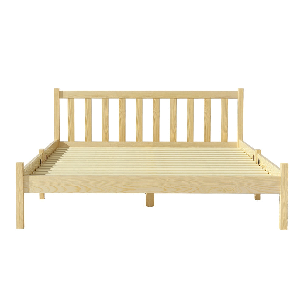 Sofie Wooden Bed Frame – Double Size, Oak Finish