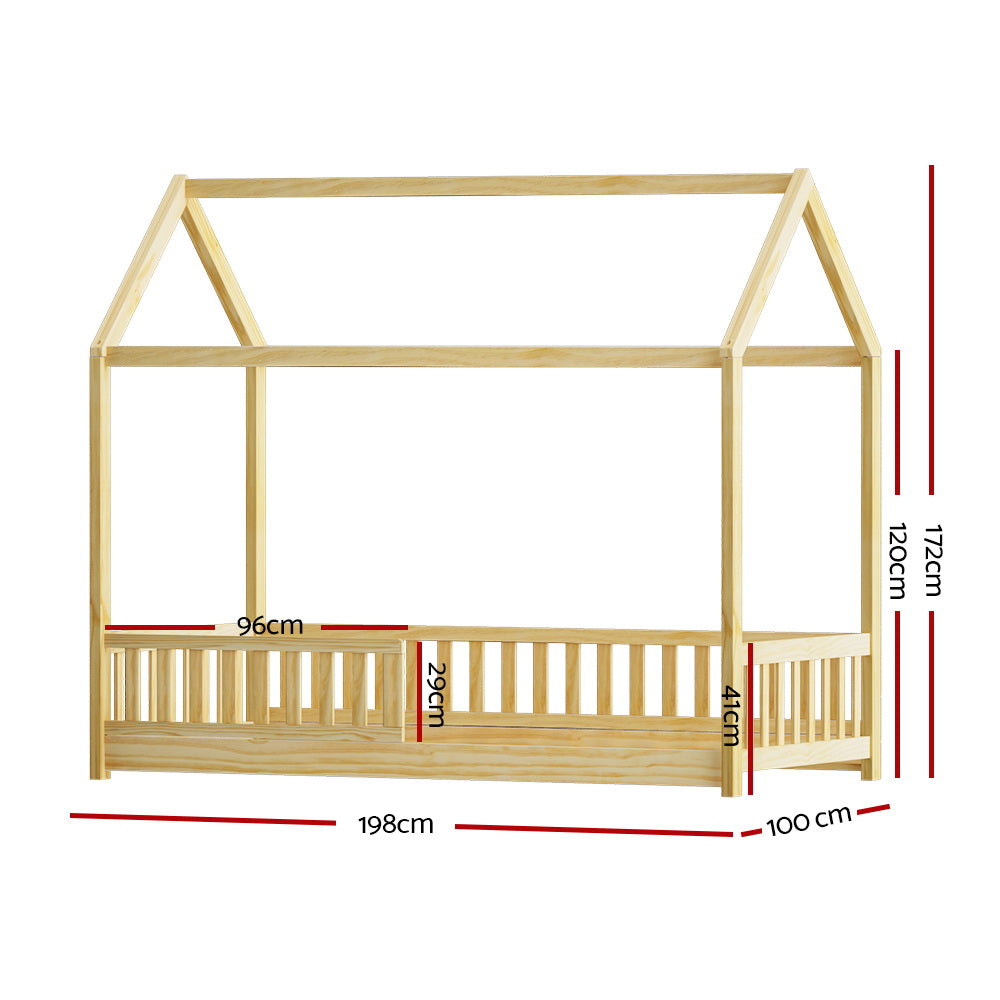 Bed Frame Rock – Kids House Design, Oak Pine Wood