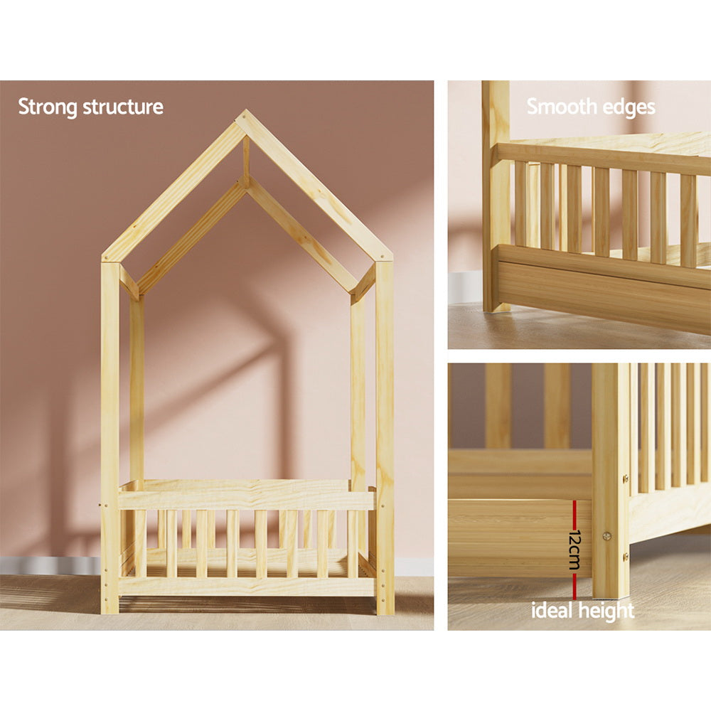 Bed Frame Rock – Kids House Design, Oak Pine Wood