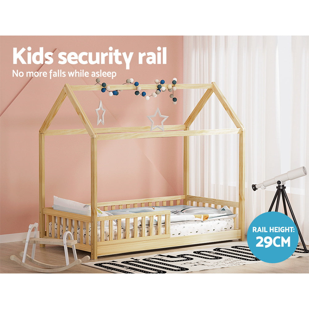 Bed Frame Rock – Kids House Design, Oak Pine Wood