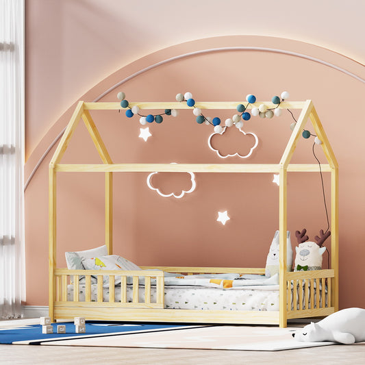 Bed Frame Rock – Kids House Design, Oak Pine Wood