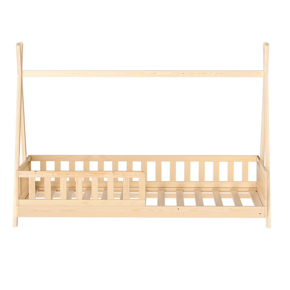 Bed Frame Kids House Design – Solid Pine Wood, Australian Single Size