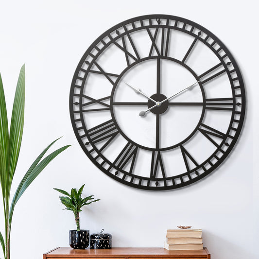 Artiss Wall Clock Large Roman Numerals Metal