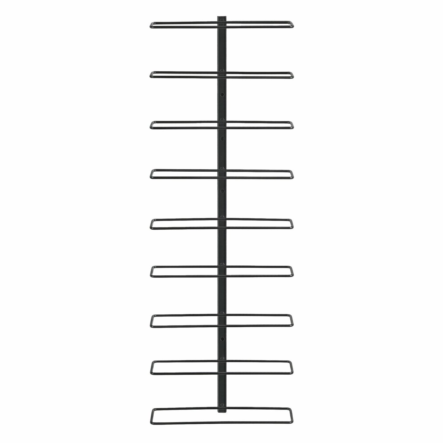 TWSC Wall Mounted Wine Rack 9 Bottles Display Storage Organizer Metal Black