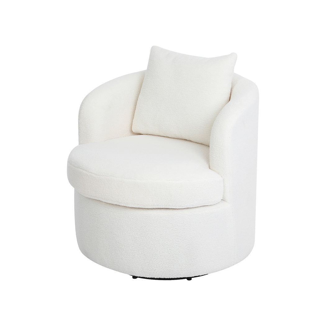 Levede Fleece Swivel Chair-2065254415488651264