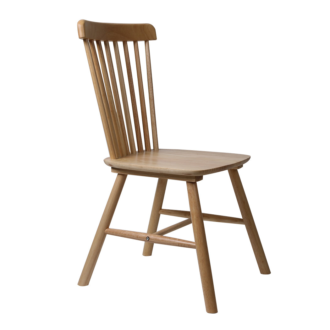 Levede 2x Dining Chairs Kitchen Windor Oak-2065254608141422592