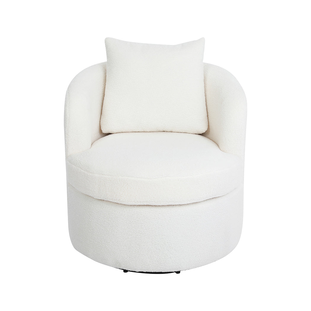 Levede Fleece Swivel Chair-2065254415488651265