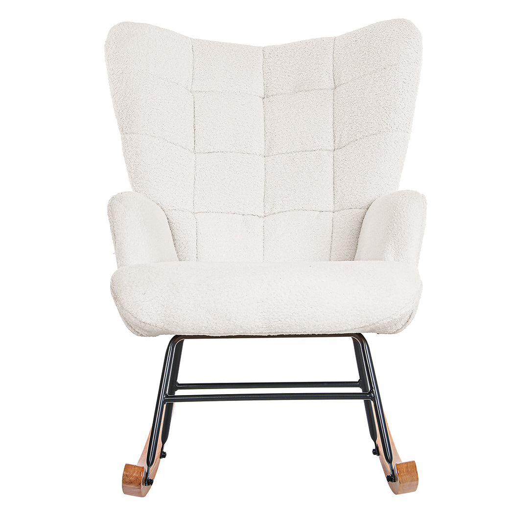 Levede Fleece Rocking Chair-2065254414955974657