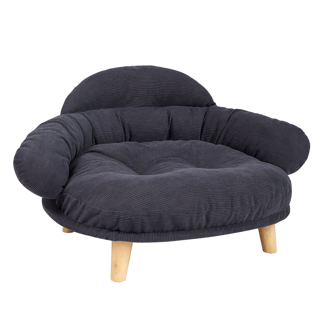 Pawz Elevated Pet Dog Cat Sofa Bed Couch L Size Grey-2029387203972567041