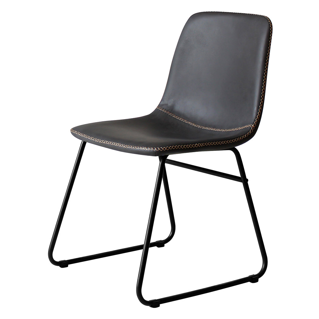 Levede 2x Dining Chairs Kitchen Table Black-2065254617742184449