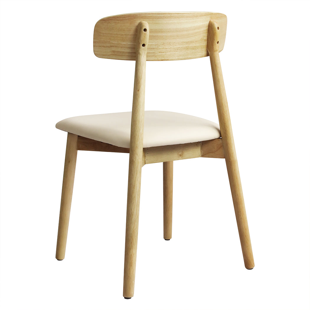 Levede 2x Dining Chairs Kitchen Chair Natural-2065254618316804097