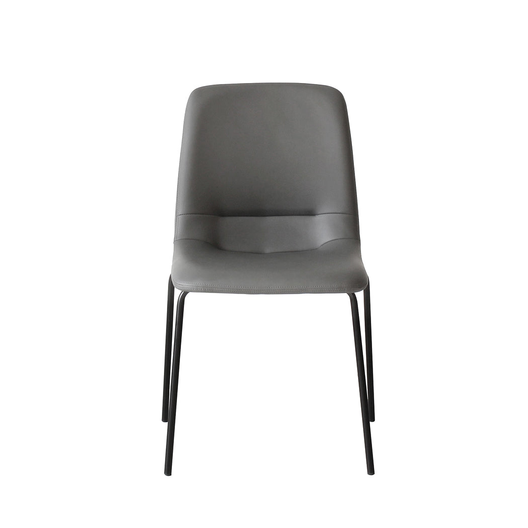 Levede Stackable Dining Chairs Kitchen Grey-2065254614567096321