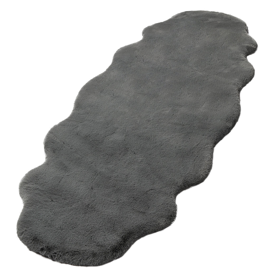 Marlow Floor Rug Area Rugs Cloud Fluffy 80X200cm Grey-2065254459767918593