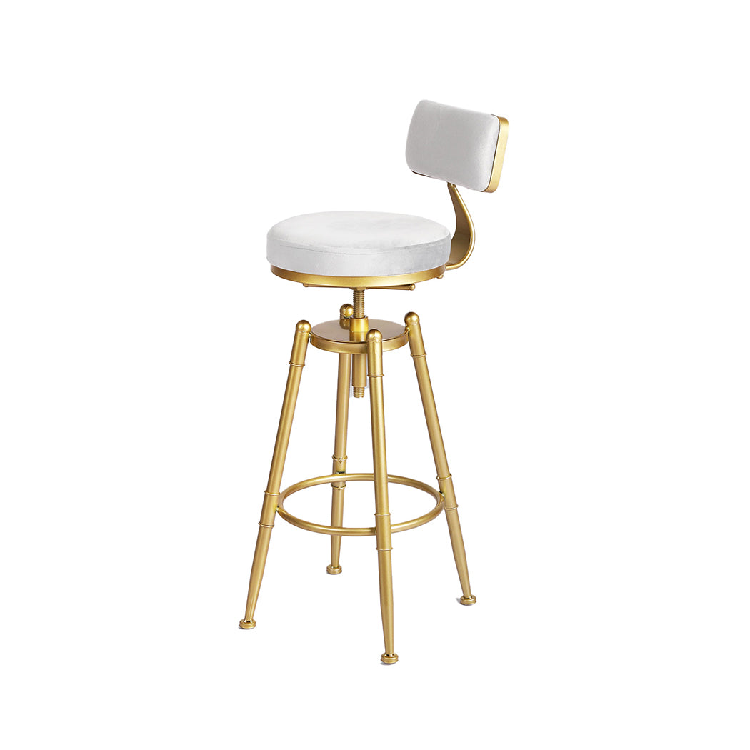Levede 4x Bar Stools Swivel Kitchen Bar Chair White-2065254250971271169