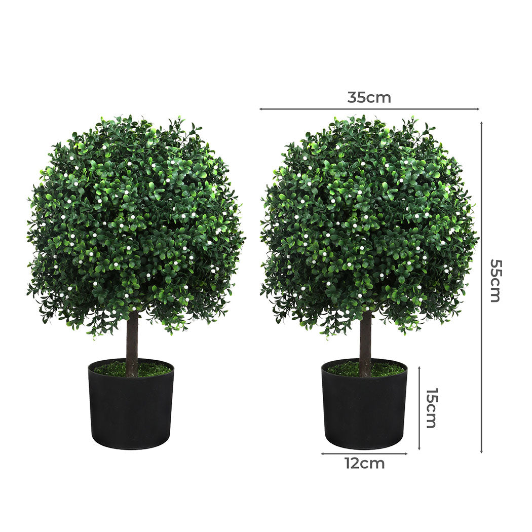 Lambu Artificial Boxwood Topiary Ball Tree-1910112266720776194
