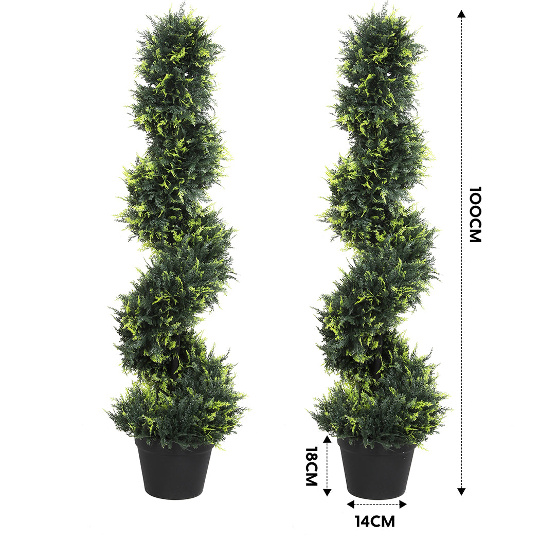 Lambu Artificial Spiral Cedar Tree-1910112266875965442