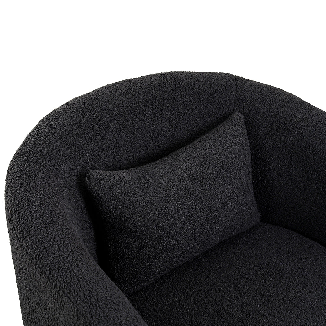 Levede Fleece Rocking Chair-2065254415710949379