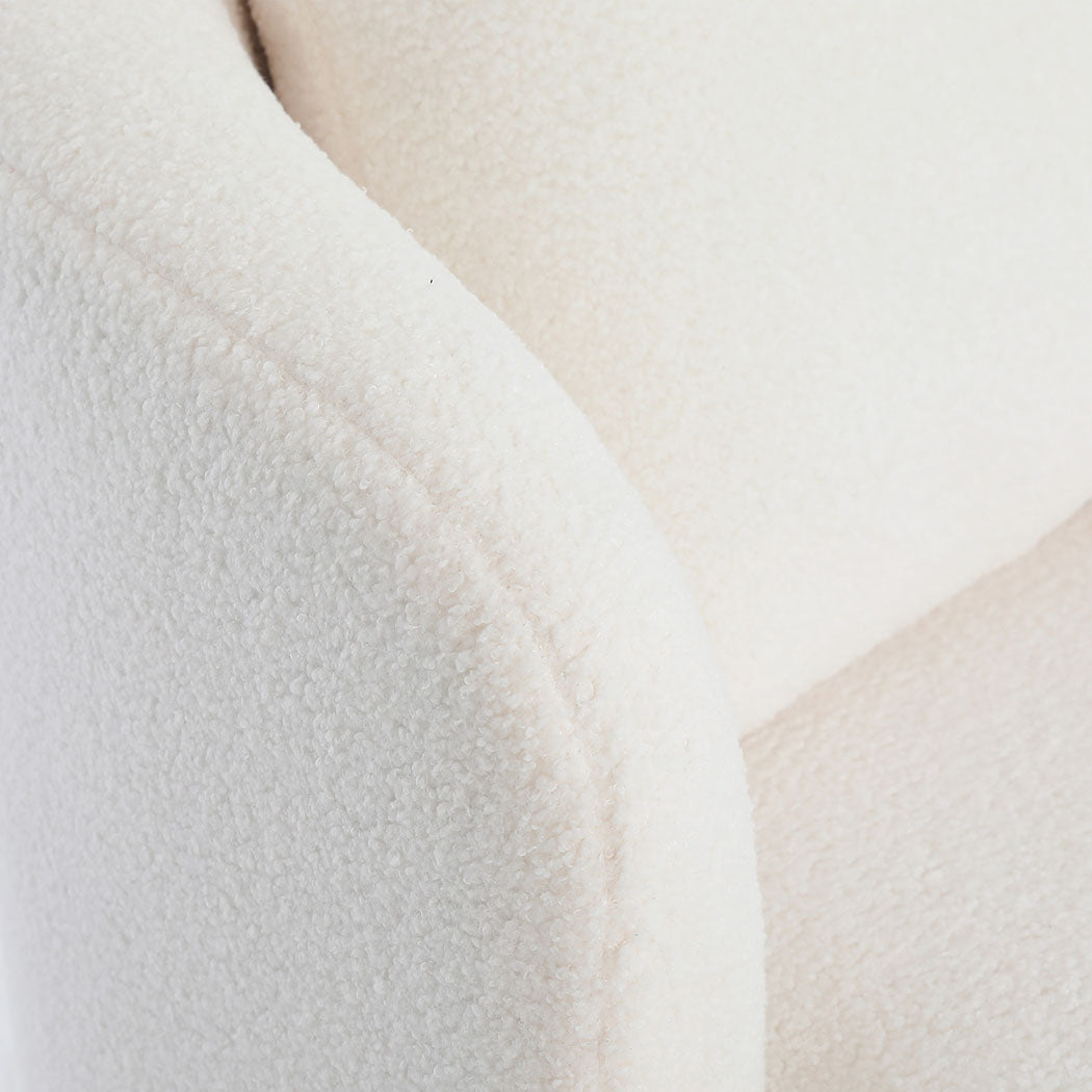 Levede Fleece Swivel Chair-2065254415488651267