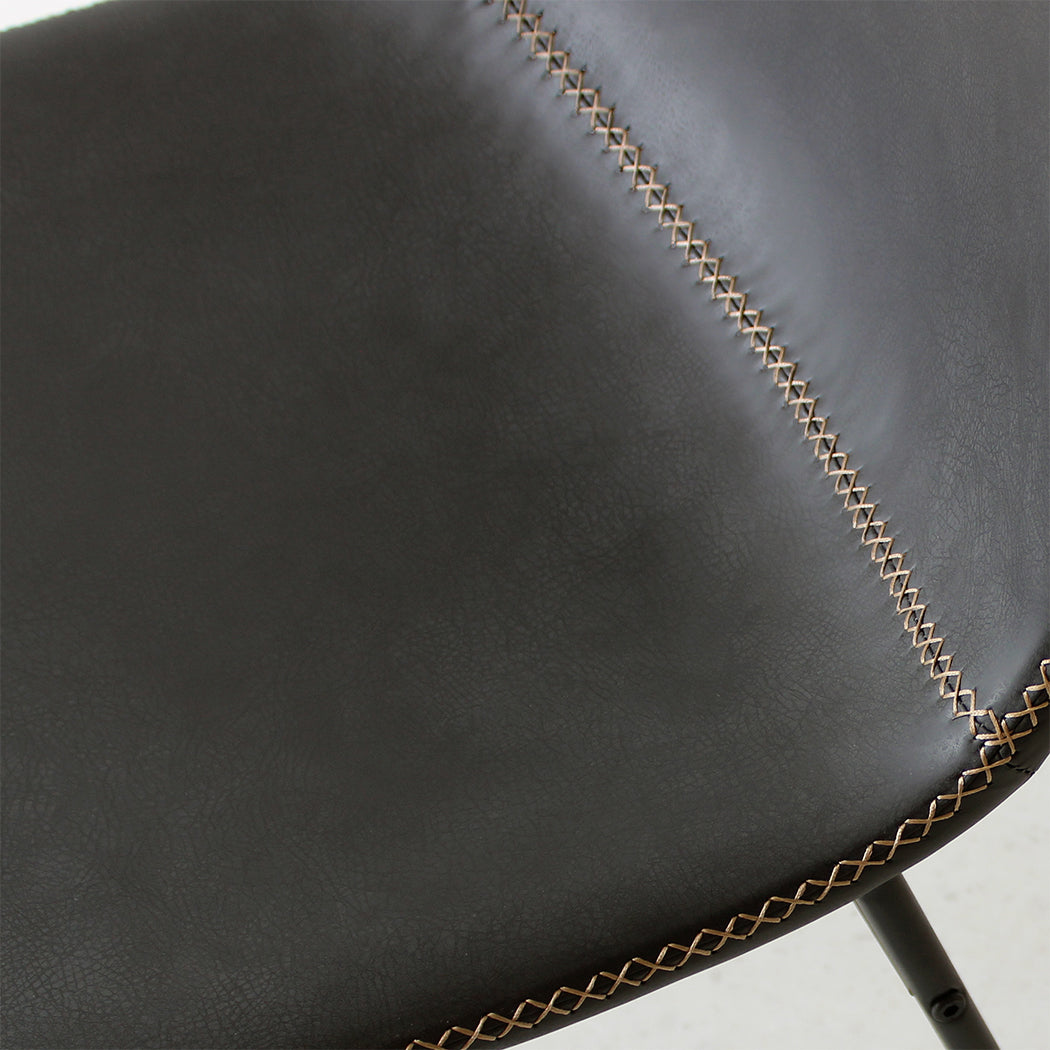 Levede 2x Dining Chairs Kitchen Table Black-2065254617742184452