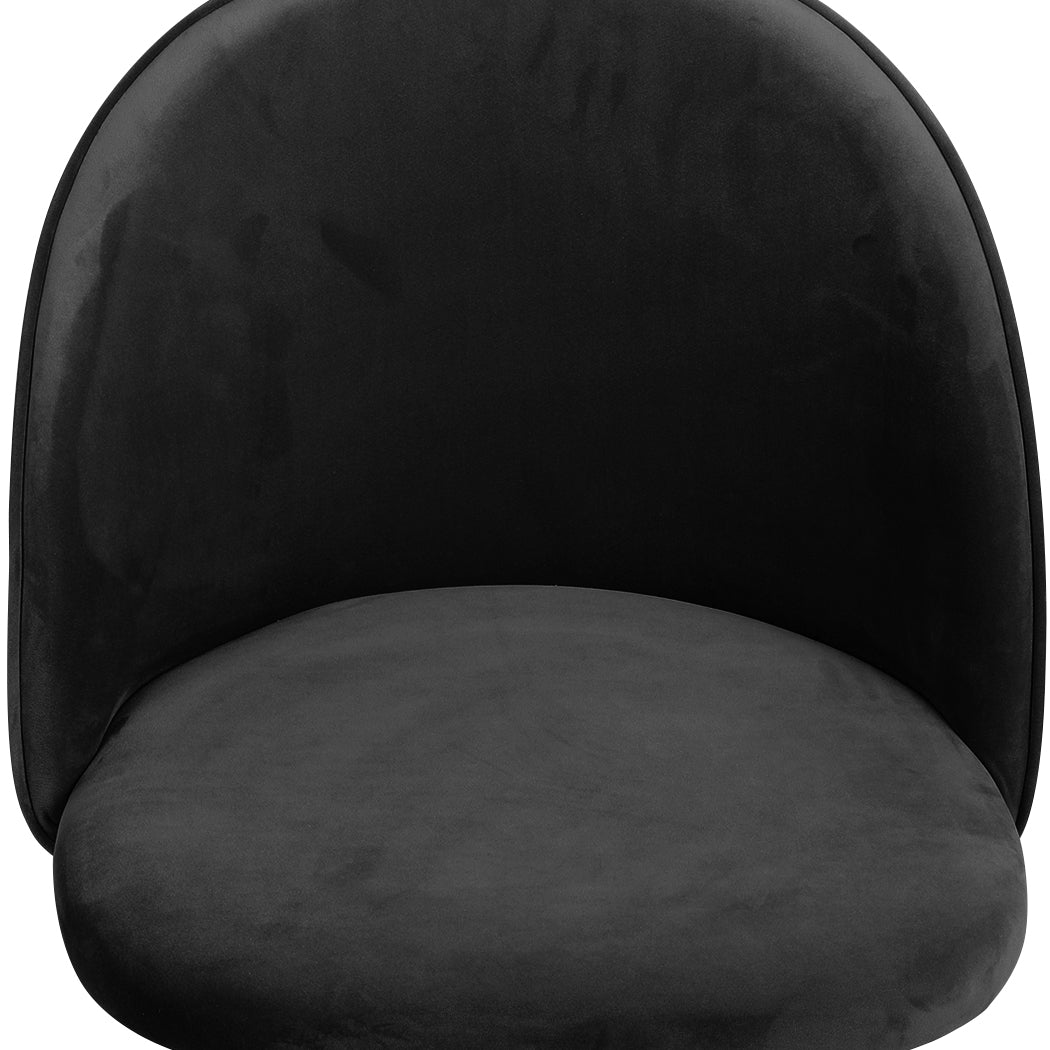 Levede 2x Dining Chairs Kitchen Cafe Black-2065254608330166276