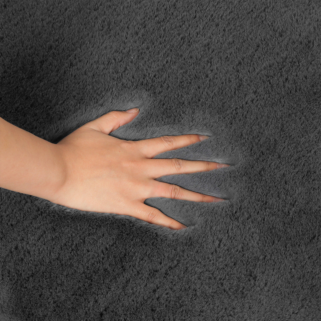 Marlow Floor Rug Area Rugs Cloud Fluffy 80X200cm Grey-2065254459767918596
