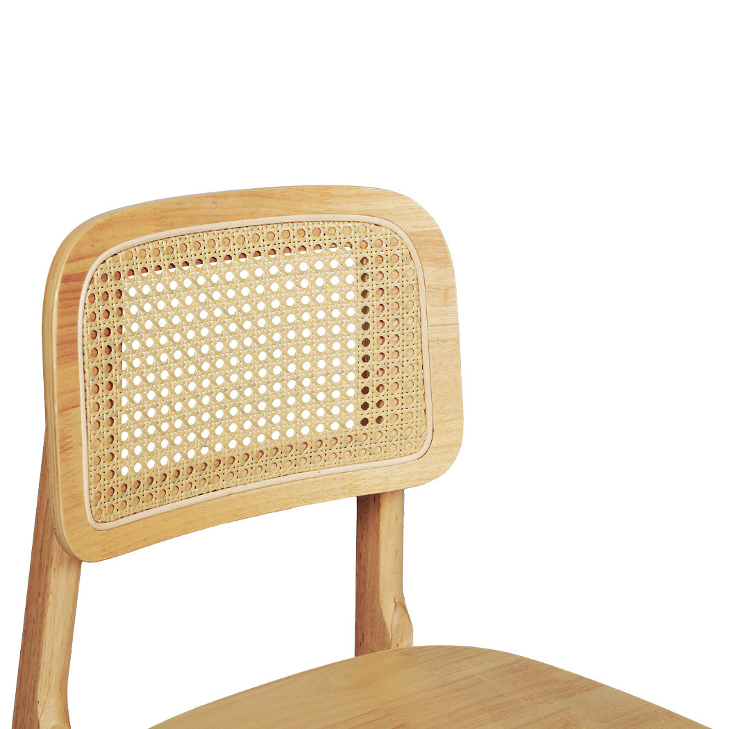 Levede 2x Rattan Dining Chair Wooden Kitchen Chair-1910112274102751236