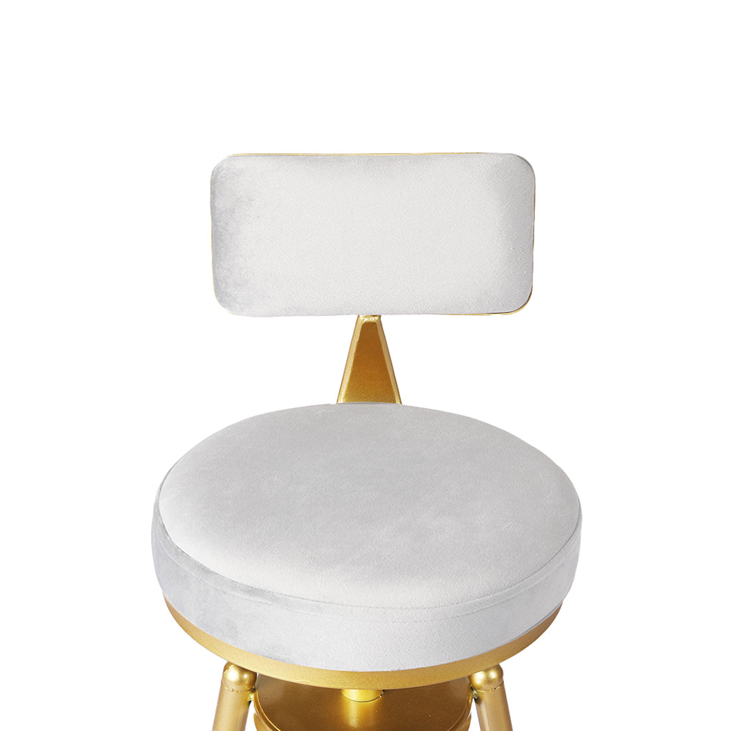 Levede 4x Bar Stools Swivel Kitchen Bar Chair White-2065254250971271172