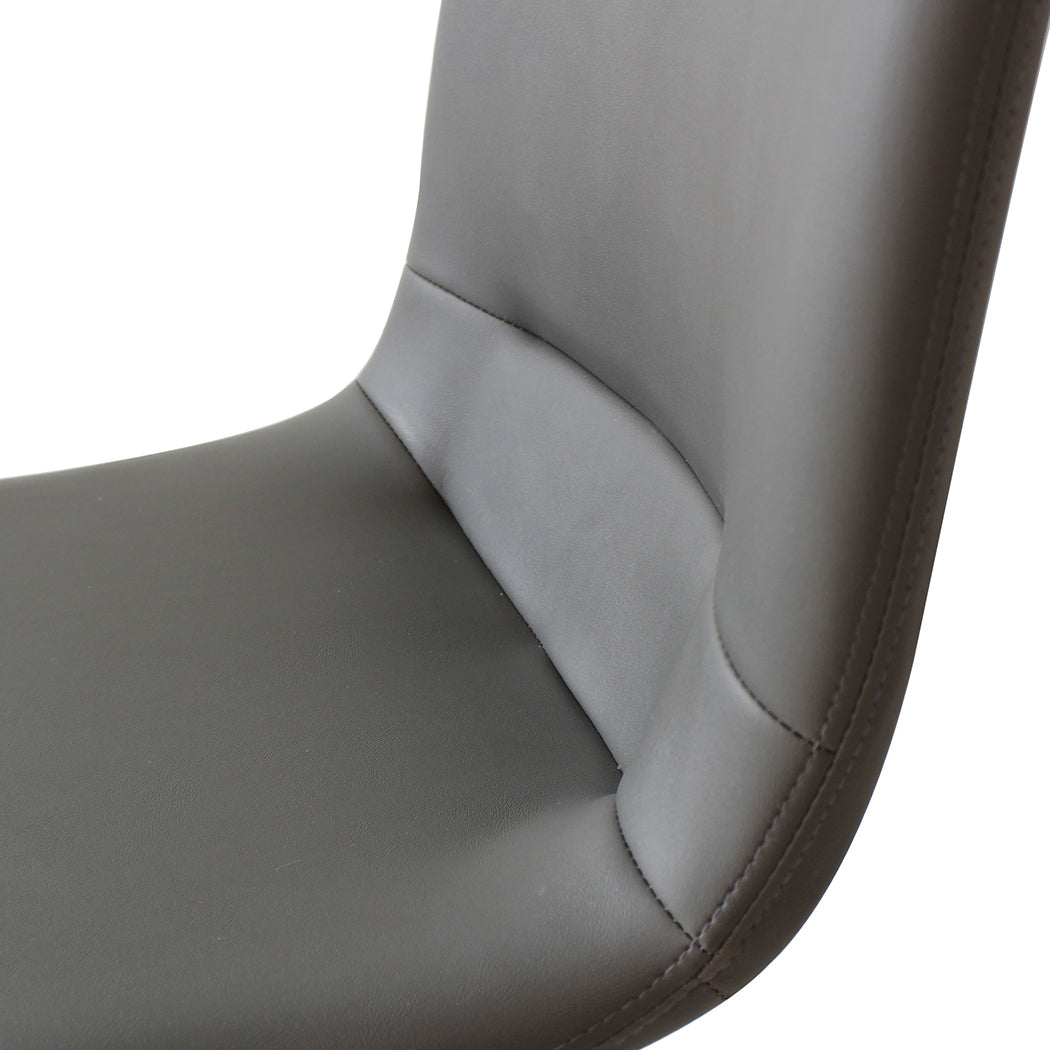 Levede Stackable Dining Chairs Kitchen Grey-2065254614567096325