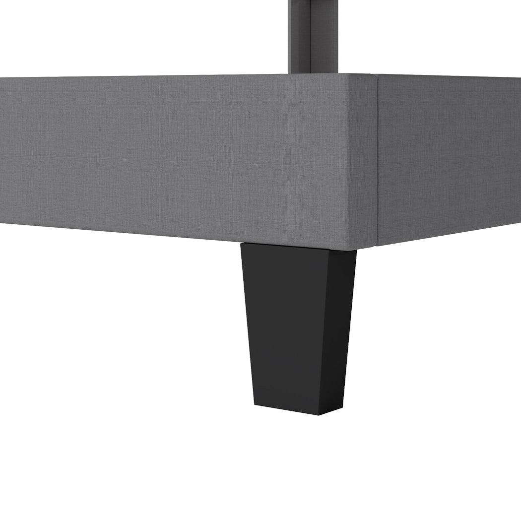Levede Metal Wooden Bed Frame Queen Panel Plush Upholstered Soft Headboard Grey-2065254298949914629