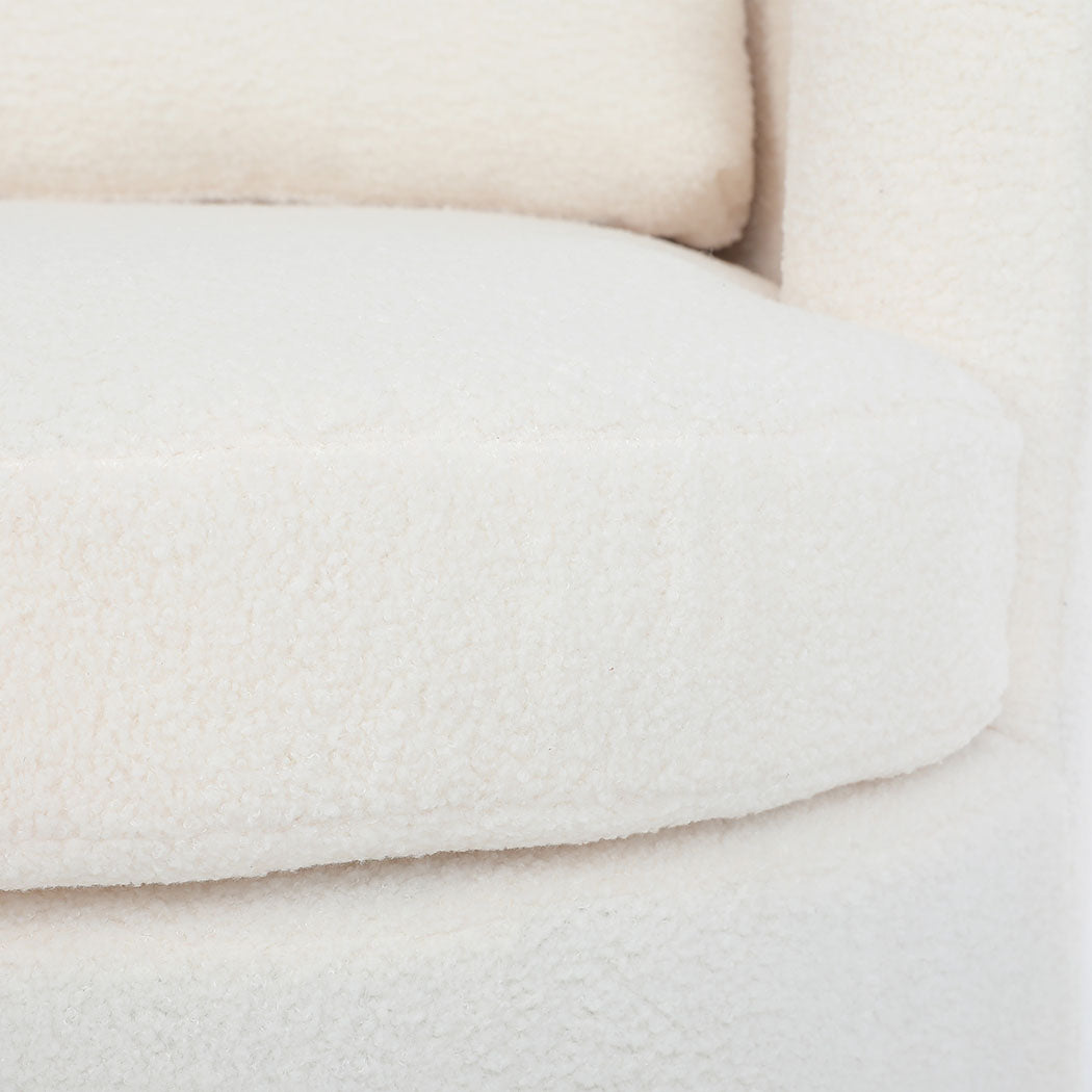 Levede Fleece Swivel Chair-2065254415488651269