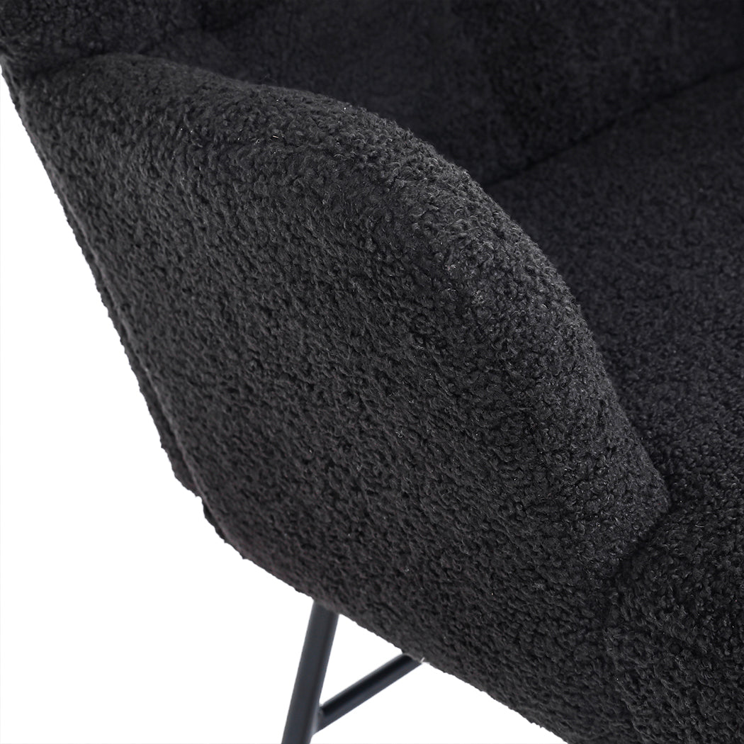 Levede Fleece Rocking Chair-2065254415224410117