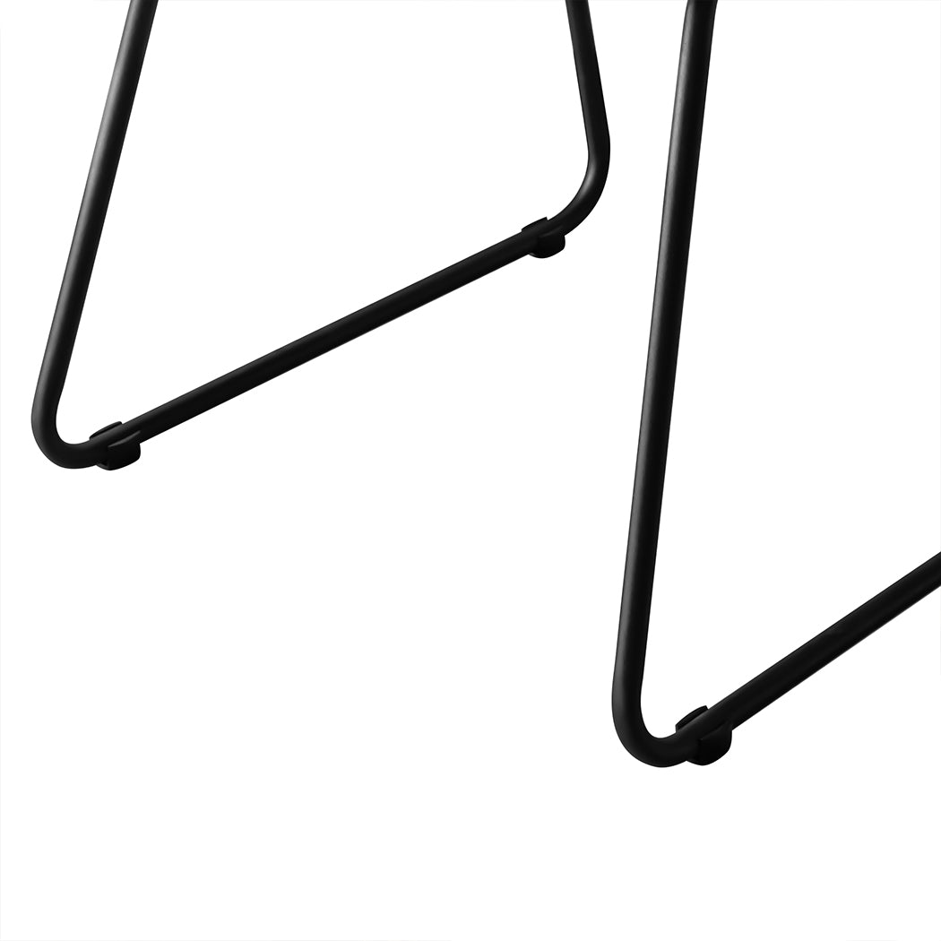 Levede 2x Dining Chairs Kitchen Table Black-2065254617742184453